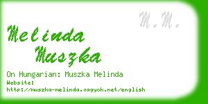 melinda muszka business card